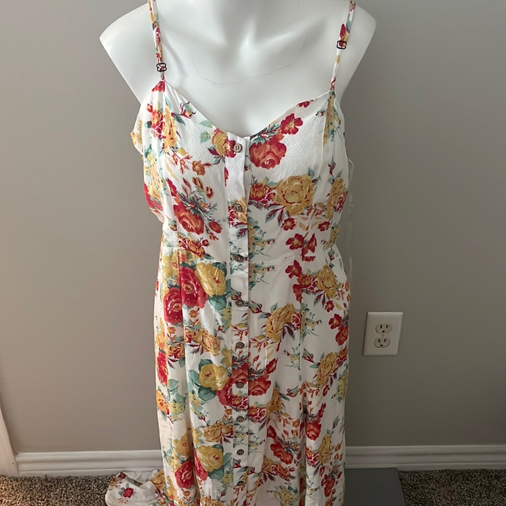 Coco + Jamieson womens floral dress size Xl